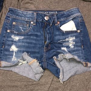 Super stretch denim shorts